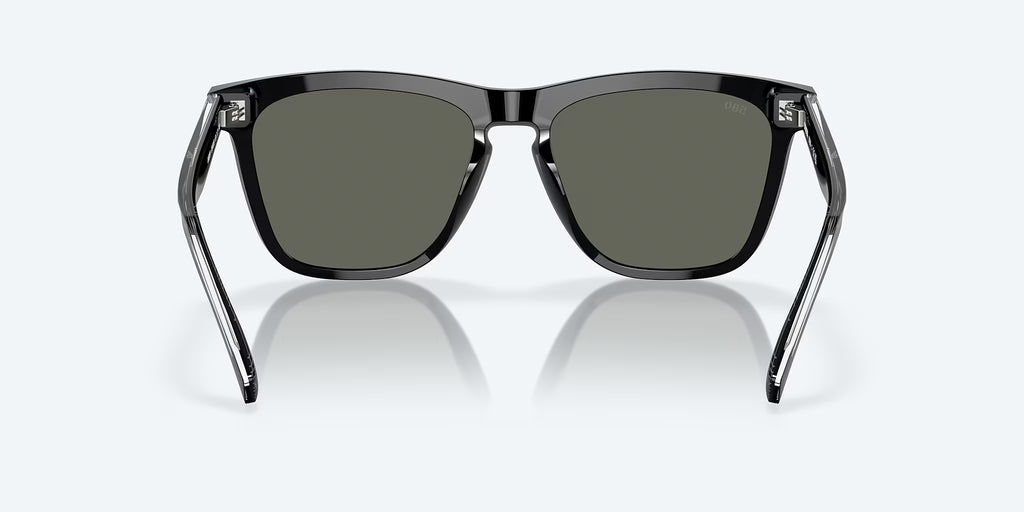Costa Unisex Square Sunglasses – Black / Gray 580G