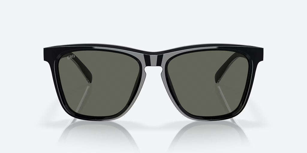 Costa Unisex Square Sunglasses – Black / Gray 580G