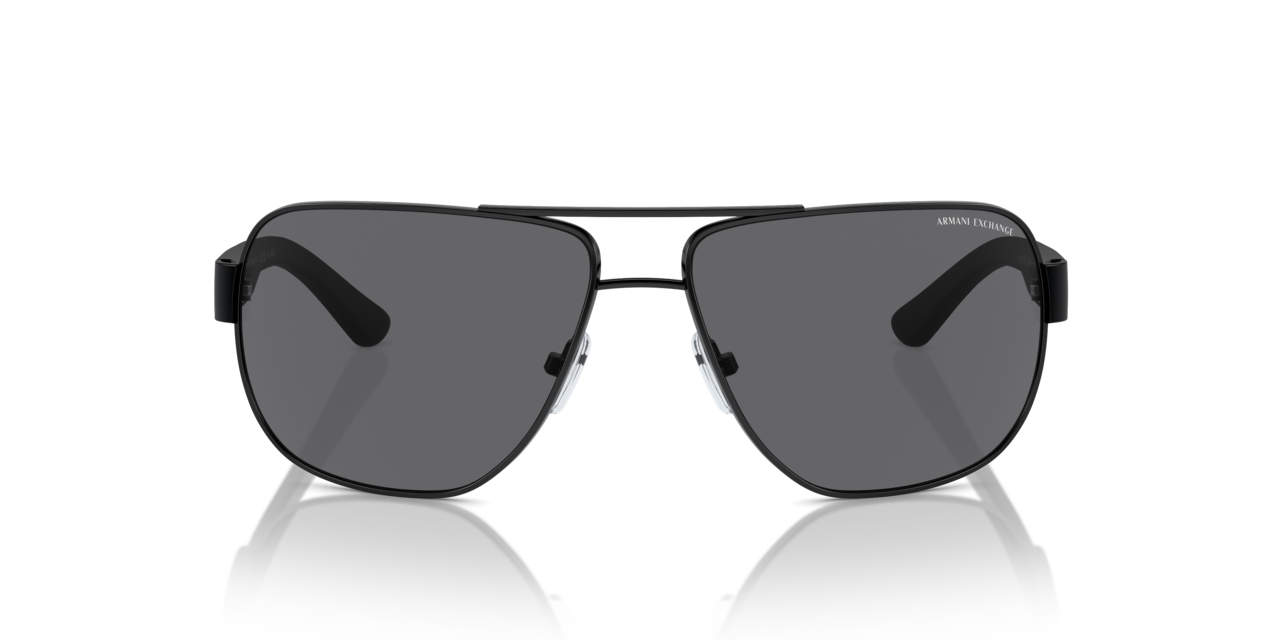 Armani Exchange Men’s Aviator Sunglasses – Gunmetal/Grey Gradient