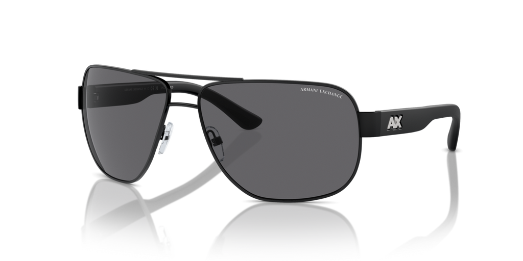Armani Exchange Men’s Aviator Sunglasses – Gunmetal/Grey Gradient