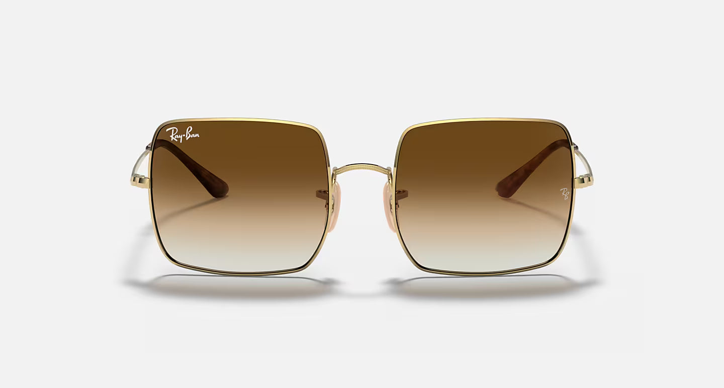 Ray-Ban Unisex Square 1971 Classic Sunglasses – Arista Gold / Light Brown Gradient