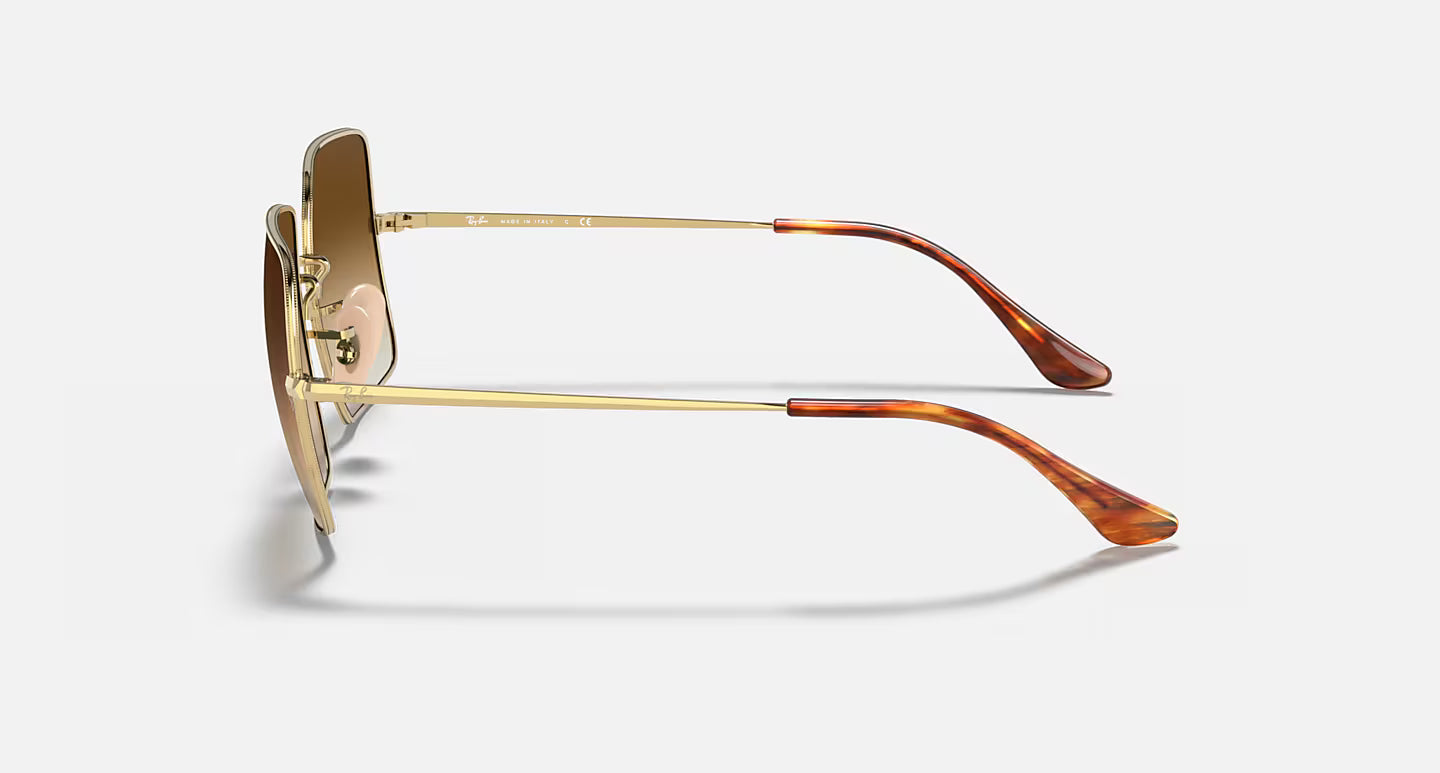 Ray-Ban Unisex Square 1971 Classic Sunglasses – Arista Gold / Light Brown Gradient