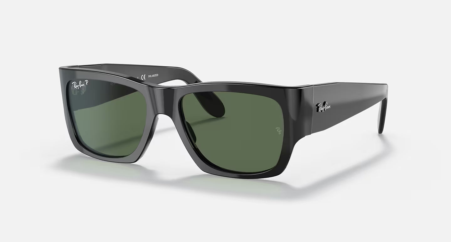 Ray-Ban Unisex Nomad Sunglasses – Black / Green