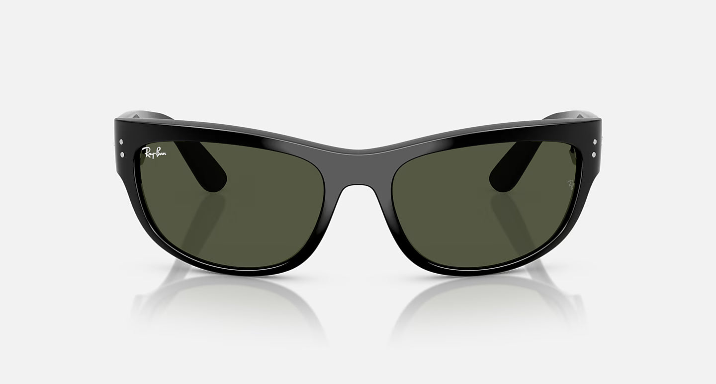 Ray-Ban Unisex Square Acetate Sunglasses – Black/G-15 Green