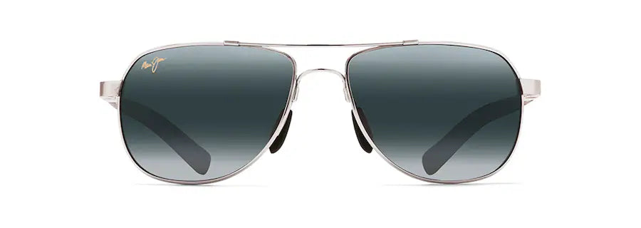 Maui Jim Unisex Aviator Sunglasses – Silver / Neutral Grey