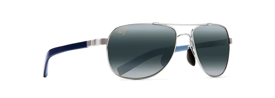 Maui Jim Unisex Aviator Sunglasses – Silver / Neutral Grey