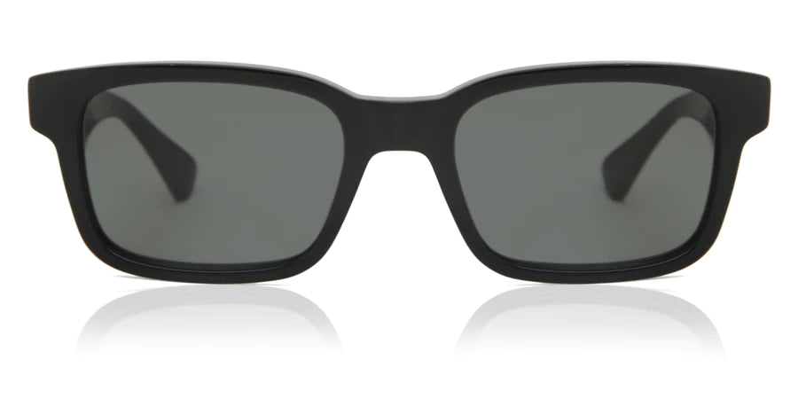 Bottega Veneta Unisex Rectangular Acetate Sunglasses – Black/Grey