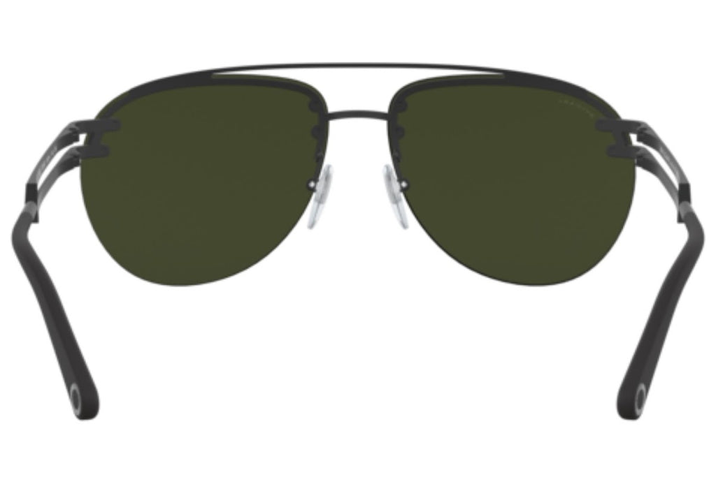 Bvlgari Men's Pilot Metal Sunglasses – Matte Black/Green Gradient