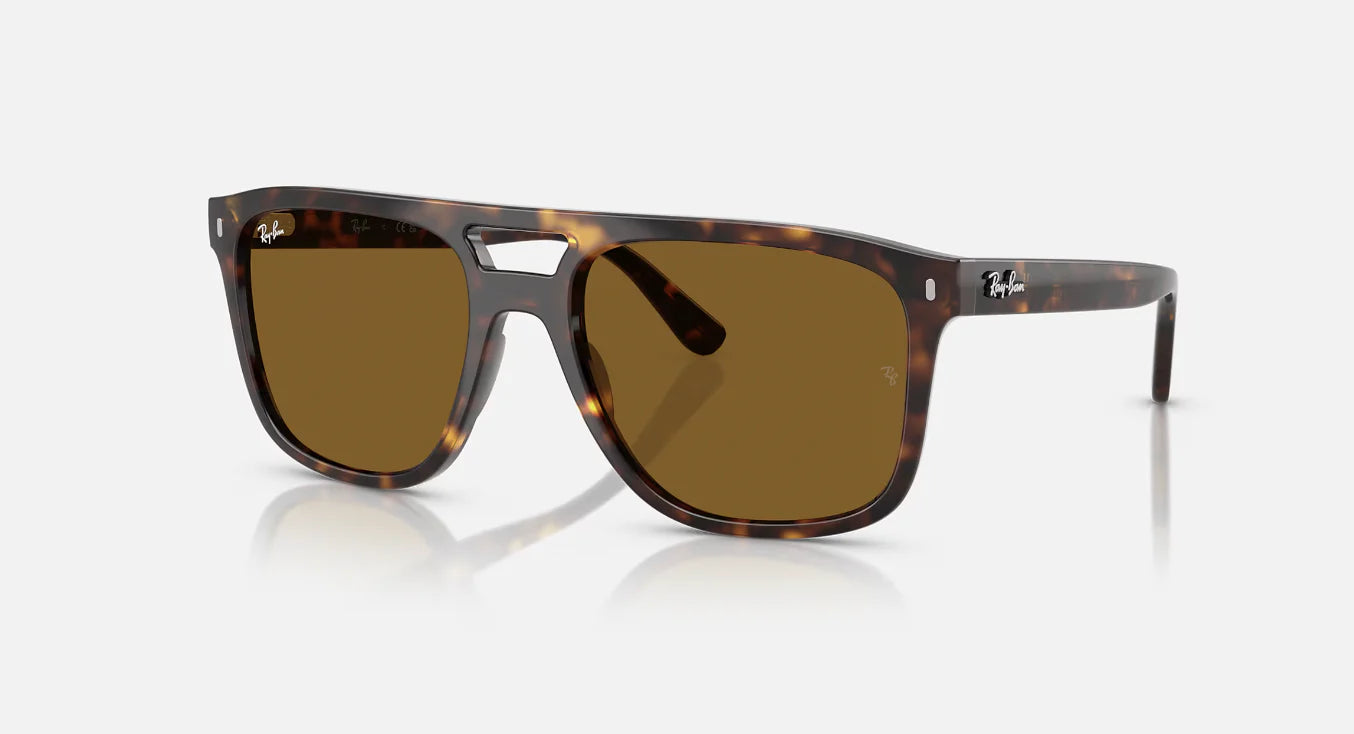 Ray-Ban Unisex Square Acetate Sunglasses – Havana/Brown Classic