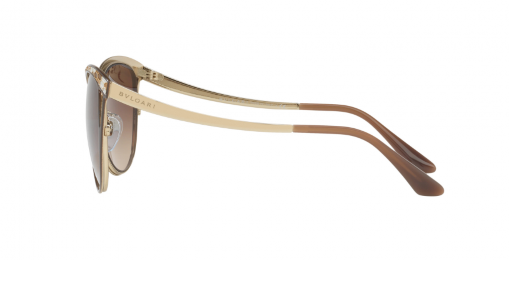 Bvlgari Women's Butterfly Metal Sunglasses – Matte Black/Grey Gradient