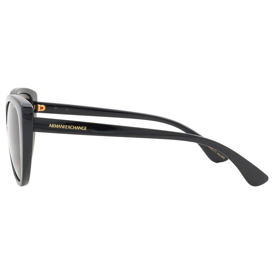 Armani Exchange Dark Brown Cat Eye Ladies Sunglasses