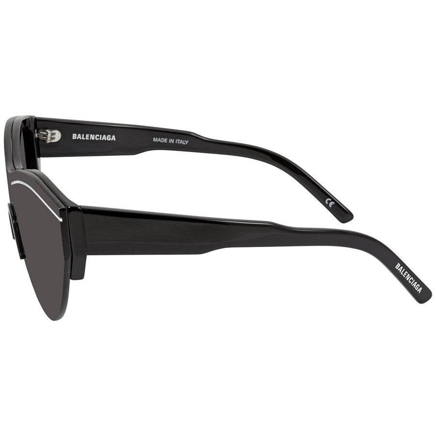 Balenciaga Unisex Oversized Rectangle Sunglasses – Black/Grey