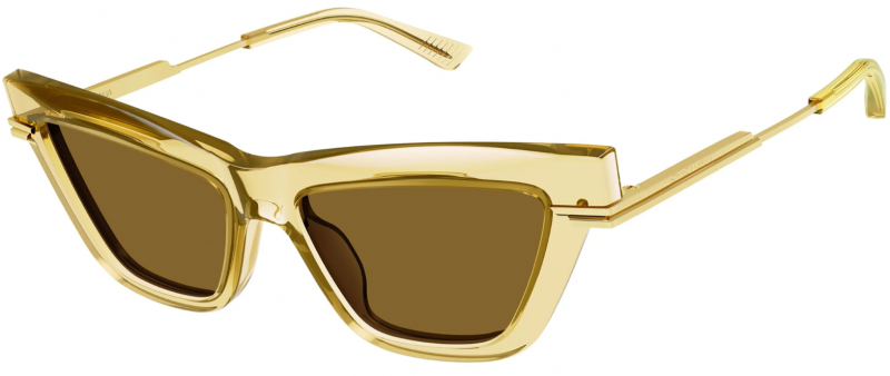 Bottega Veneta Yellow Cat Eye Sunglasses