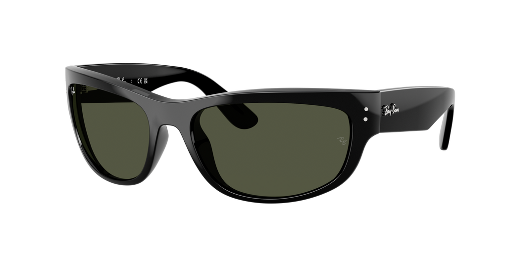 Ray-Ban Unisex Mega Balorama Sunglasses – Large Black/G-15 Green