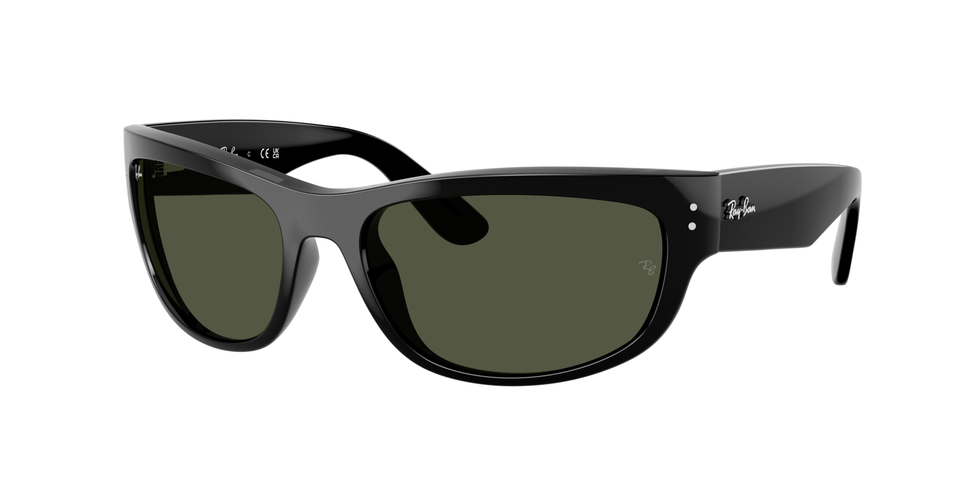 Ray-Ban Unisex Mega Balorama Sunglasses – Large Black/G-15 Green