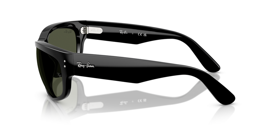 Ray-Ban Unisex Mega Balorama Sunglasses – Large Black/G-15 Green