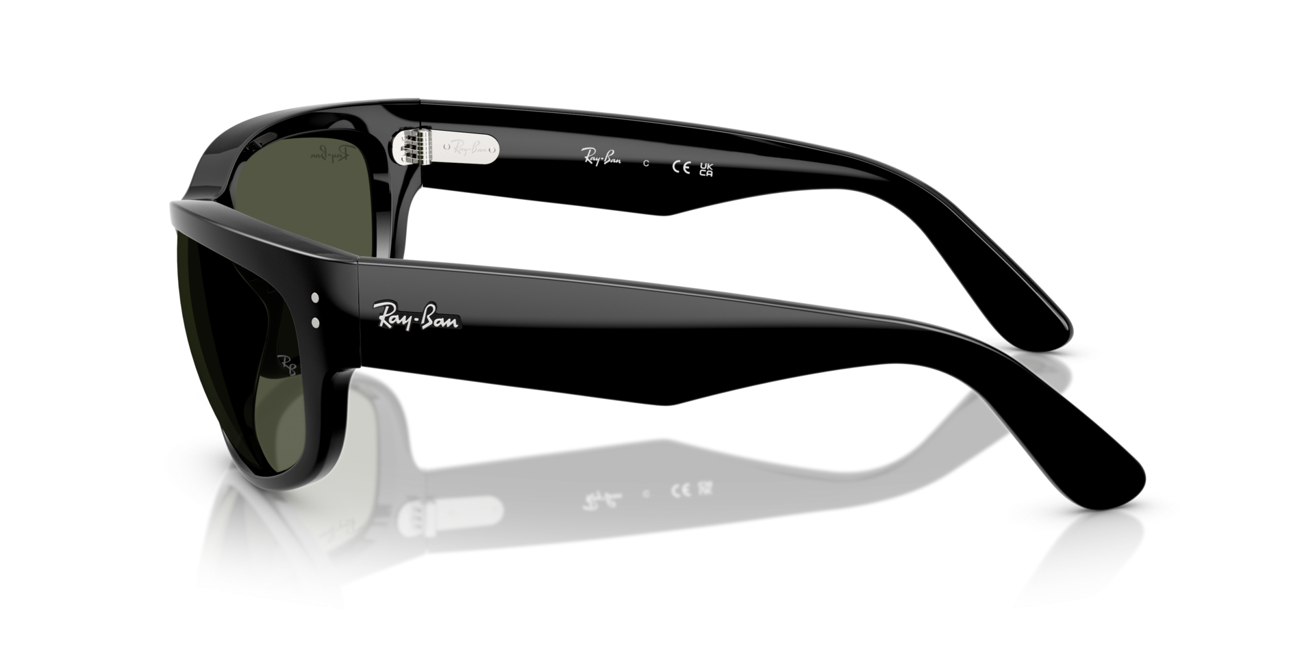 Ray-Ban Unisex Mega Balorama Sunglasses – Large Black/G-15 Green
